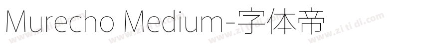 Murecho Medium字体转换